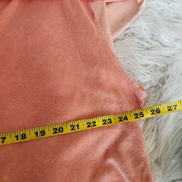 Free‎ People Boho Top size SMALL Girl Talk Sunny Peach ruffled layered Pink - Picture 4 of 10
